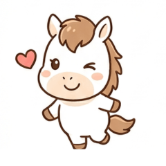 Cute horse stickers2027