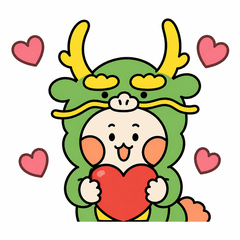 Lucky Dragon Iuun Kawaii Stickers