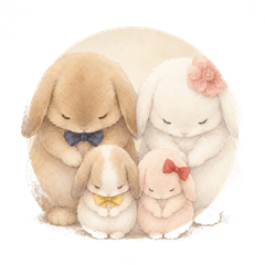 Lop-eared Rabbit Keigo Stamps