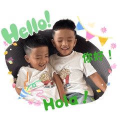Happy twin boys every day