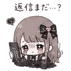 Gothic Lolita mentally unstable girl.