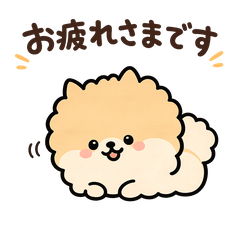Cute Pomeranian Work & Daily Stickers