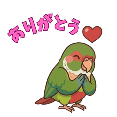 Cute budgie stamp1