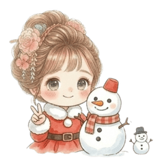 cute Christmas winter Daily sticker