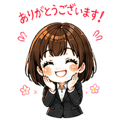 Daily Polite Work Stickers Cute&Pro Set