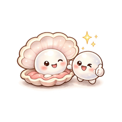 TEMPIA Cute Pearl Stickers