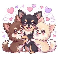 Three Cute Chihuahua Buddies