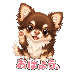 Hana chan chihuahua stamp