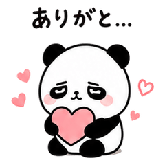 Darachin Panda Greeting Stickers