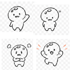 Softly Cute Character Stickers