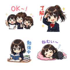 Three Sisters Stickers
