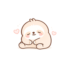 Yuruno | Gentle Sloth Stickers