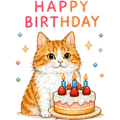 Celebration Cats: 24 Joyful Stickers