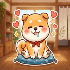 Daily Life of a Fluffy Shiba-dog