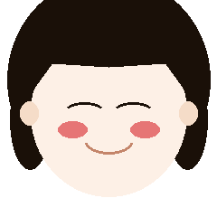Old-fashioned sticker Japanese girl
