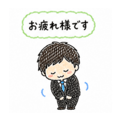 Lazy Businessman Stickers (Work & Daily)