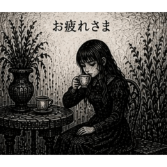 Eerie Garden Girl Stickers