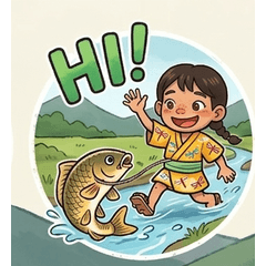 Country Girl Fishing Stickers Vol.2
