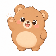 Everyday Use! Soft & Cute Round Bear