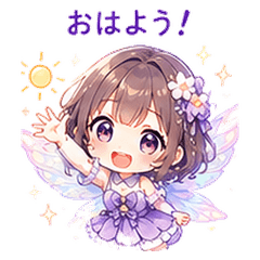 Cute Fairy Girl Daily Stickers 40