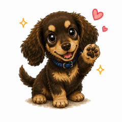 Sweet Dachshund Stickers