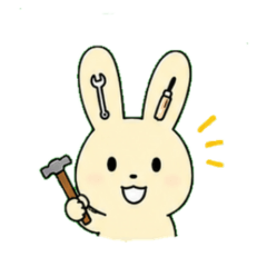 Handmade-loving Bunny Stickers