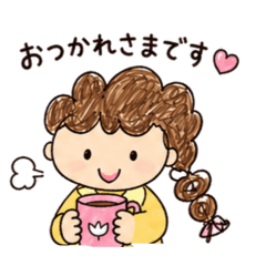braid-chan's greeting stamp