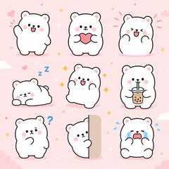 Mochi Mochi Polar Bear Surreal Hilarious