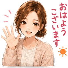 Knit Girl Daily Stickers