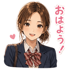 Cute&School Girl Daily Stickers
