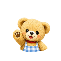Teddy bear daily-use stickers (no text)