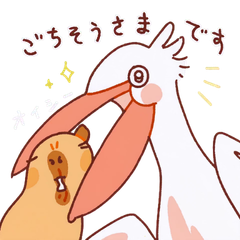 Animated! CAPYOKOKU Daily Stickers
