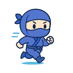 Cute ninja Doron Stickers