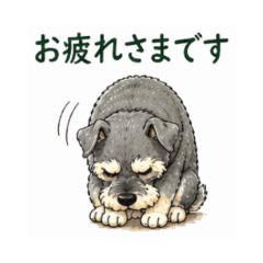 Miniature Schnauzer WorkSticker NanoLife