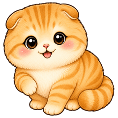 Chubby Orange Scottish Fold Days