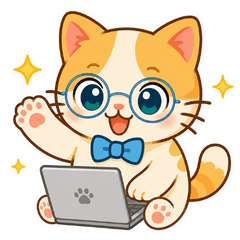 Office Kitty 40 Business Stickers