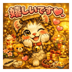 Cute pet cat American Curl