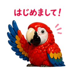 Colorful Macaw Daily Stickers-3