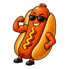 Steamy Hot Dog Man