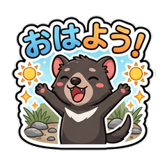 Tasmanian Devil Chibi Friends Stickers