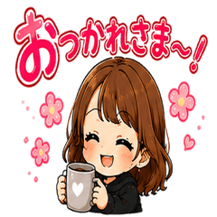 Hiyori's Clumsy Girl Stickers