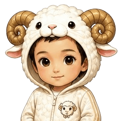 "Shiro" Zodiac Sheep Costume F