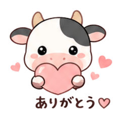 Extra Cute & Cozy Cow Stickers