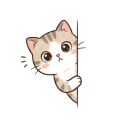 Lazy Little Tabby Time Stickers