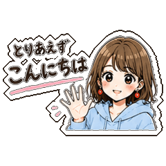 Casual, honest stickers for adult women