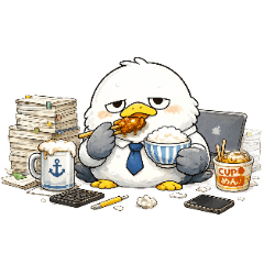 Chubby Gull Office Life