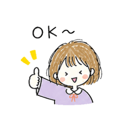 Loose & Cute  Girl Stickers