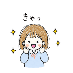 Loose & Cute Girl Stickers 2