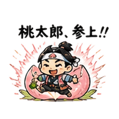 Rampaging Momotaro Chaos Stickers