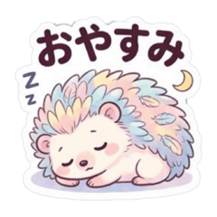 fairy haru hedgehog stamp
